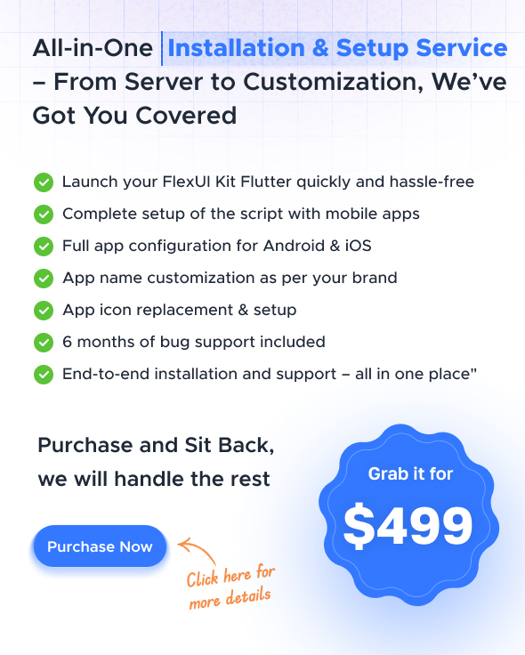 FlexUI Kit Flutter - Best Flutter UI Kit - 4