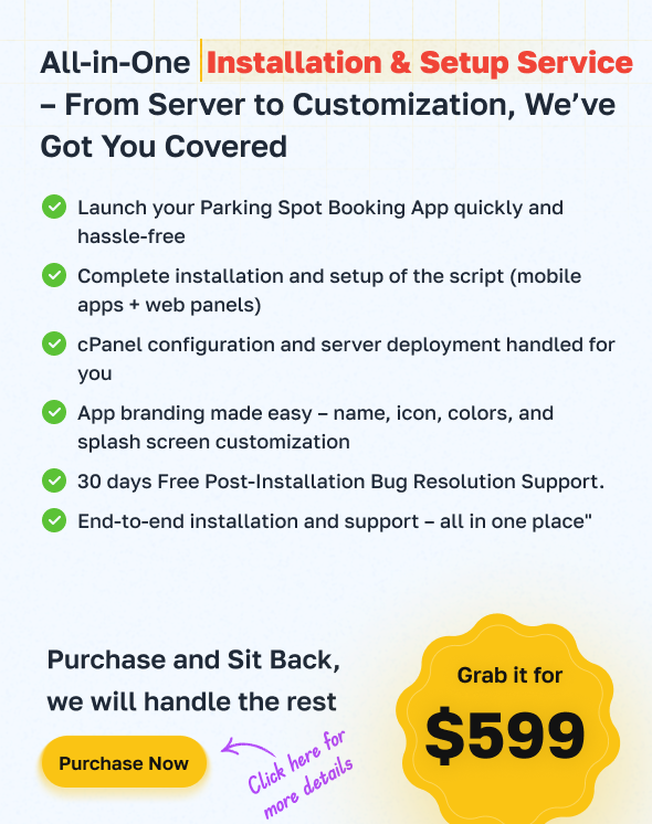 ParkMePRO - Flutter Complete Car Parking App with Owner and WatchMan app