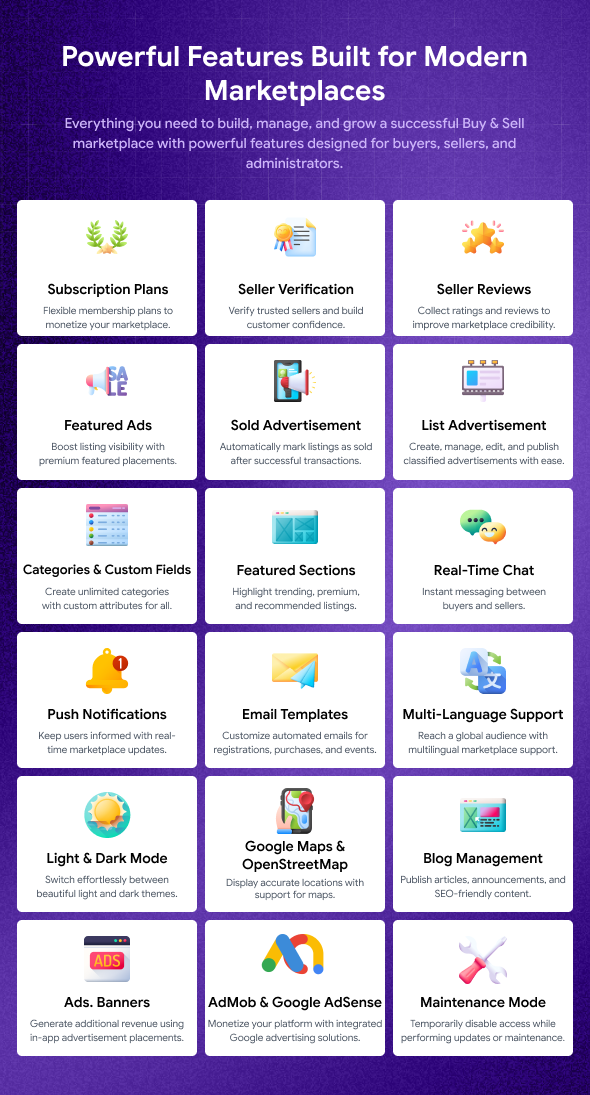 QuickList | Classified Ads Buy and Sell Marketplace Flutter App With Laravel Admin Panel - 2