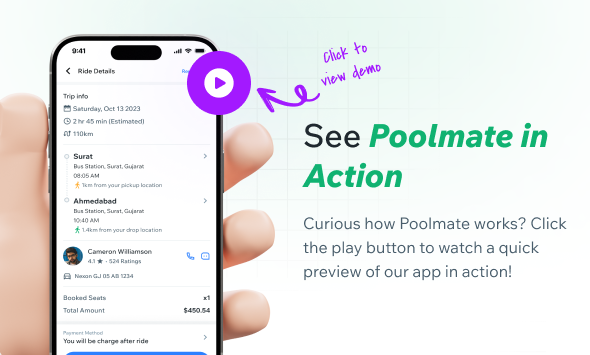 PoolMate | BlaBlaCar Clone | Complete Carpooling Solution in Flutter