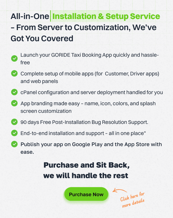 GORIDE | InDriver Clone | Flutter Complete Taxi Booking Solution with Bidding Option - 2