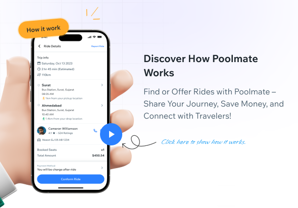 PoolMate | BlaBlaCar Clone | Complete Carpooling Solution in Flutter
